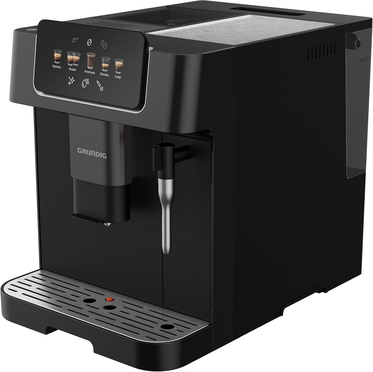 Grundig KVA 6230 Kaffeevollautomat | Milchaufschäumer | 19 Bar | 13 Mahlgrade | 2 L | Schwarz