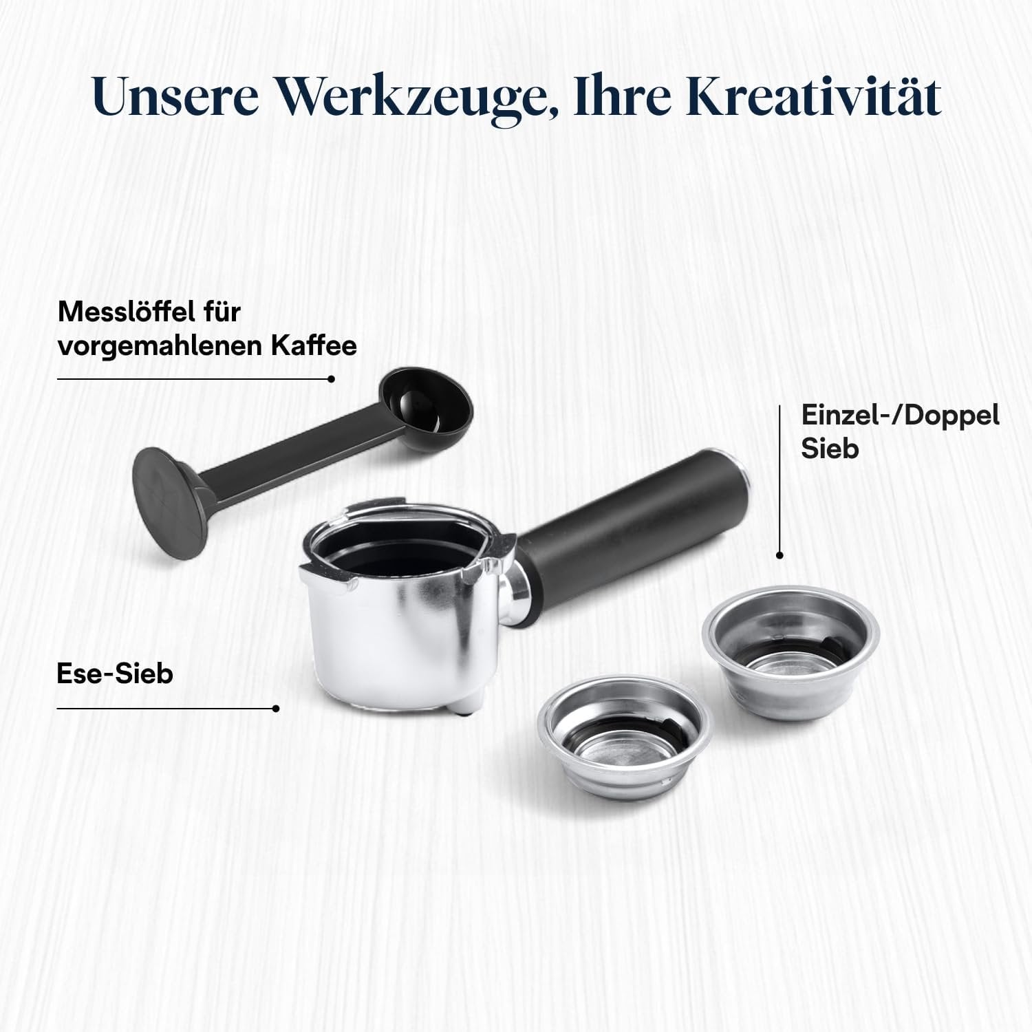 De’Longhi Dedica Style EC685.BK Siebträgermaschine | 15 cm | Milchdüse | Thermoblock | 15 Bar | Schwarz