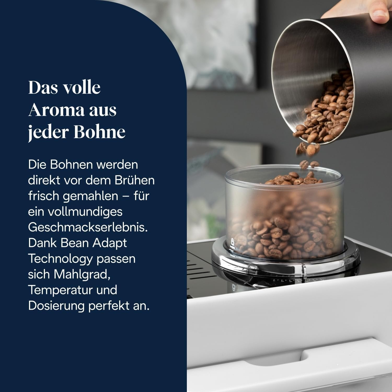 De’Longhi Rivelia EXAM440.55.W Kaffeevollautomat | LatteCrema | 16 Getränke | Touch-Display | Weiß