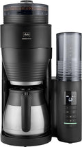 Melitta AromaFresh Therm Pro X Filterkaffeemaschine | Keramikmahlwerk | Thermoskanne | Timer | Schwarz