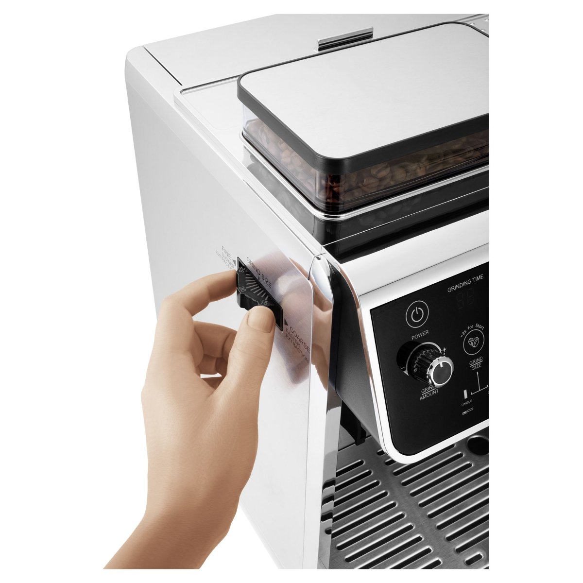 Catler ES 910 Hebel Espresso Kaffeemaschine mit integrierter Mühle – Silber