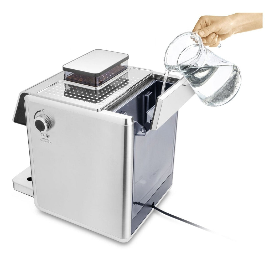 Catler ES 910 Hebel Espresso Kaffeemaschine mit integrierter Mühle – Silber