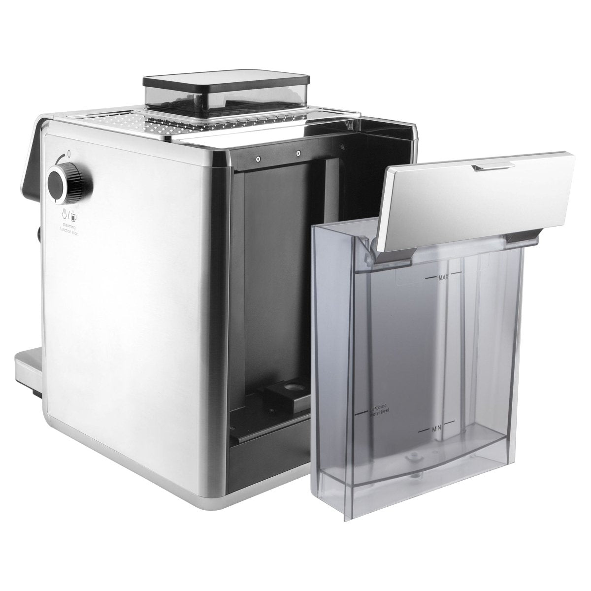 Catler ES 910 Hebel Espresso Kaffeemaschine mit integrierter Mühle – Silber